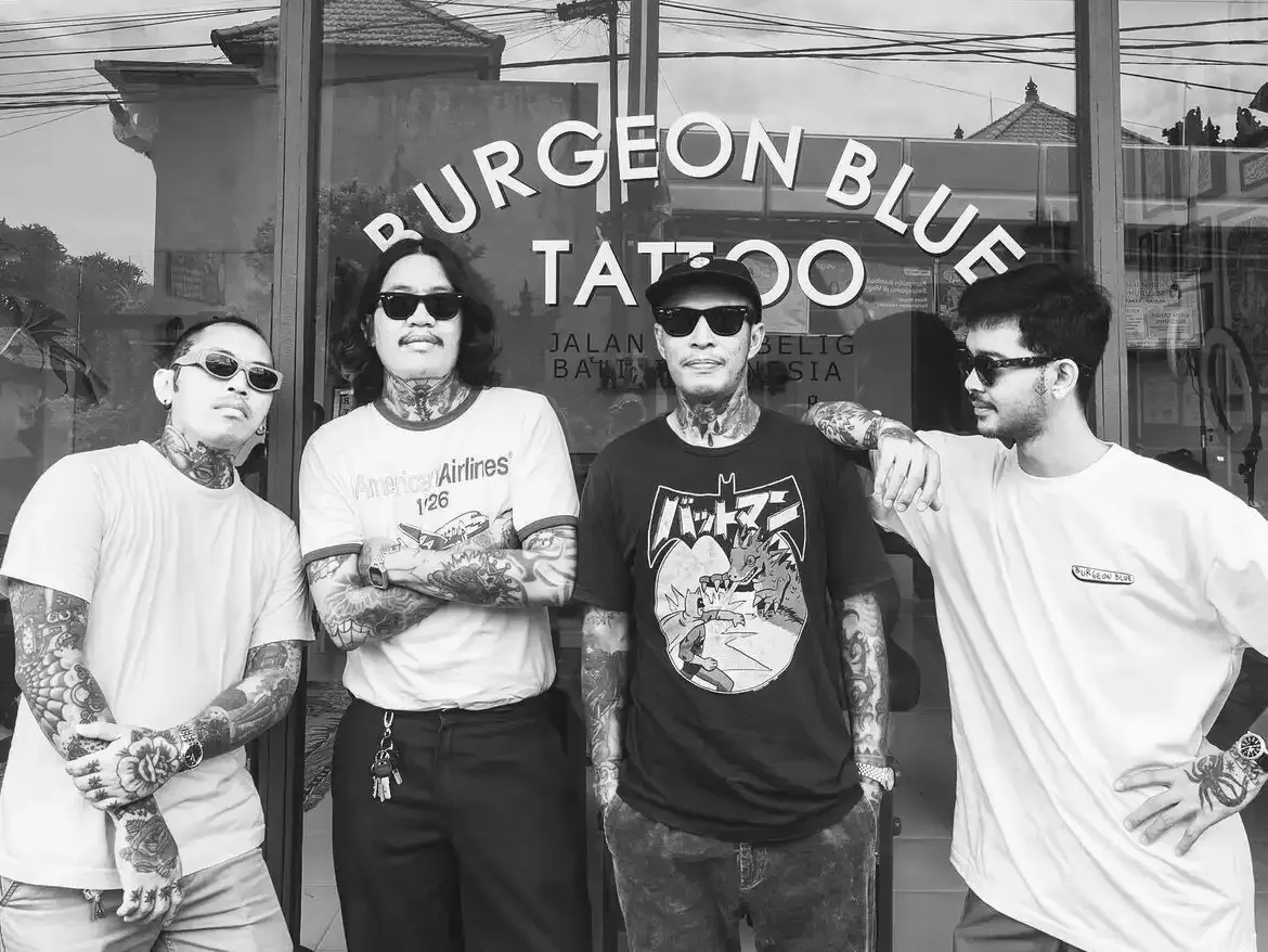 Burgeon Blue Tattoo - Bali Tattoo Collective studio, Batu Belig