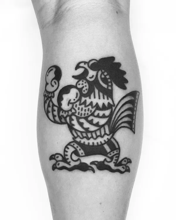 Bold blackwork tattoo by Ebie Tattooer - piece 15