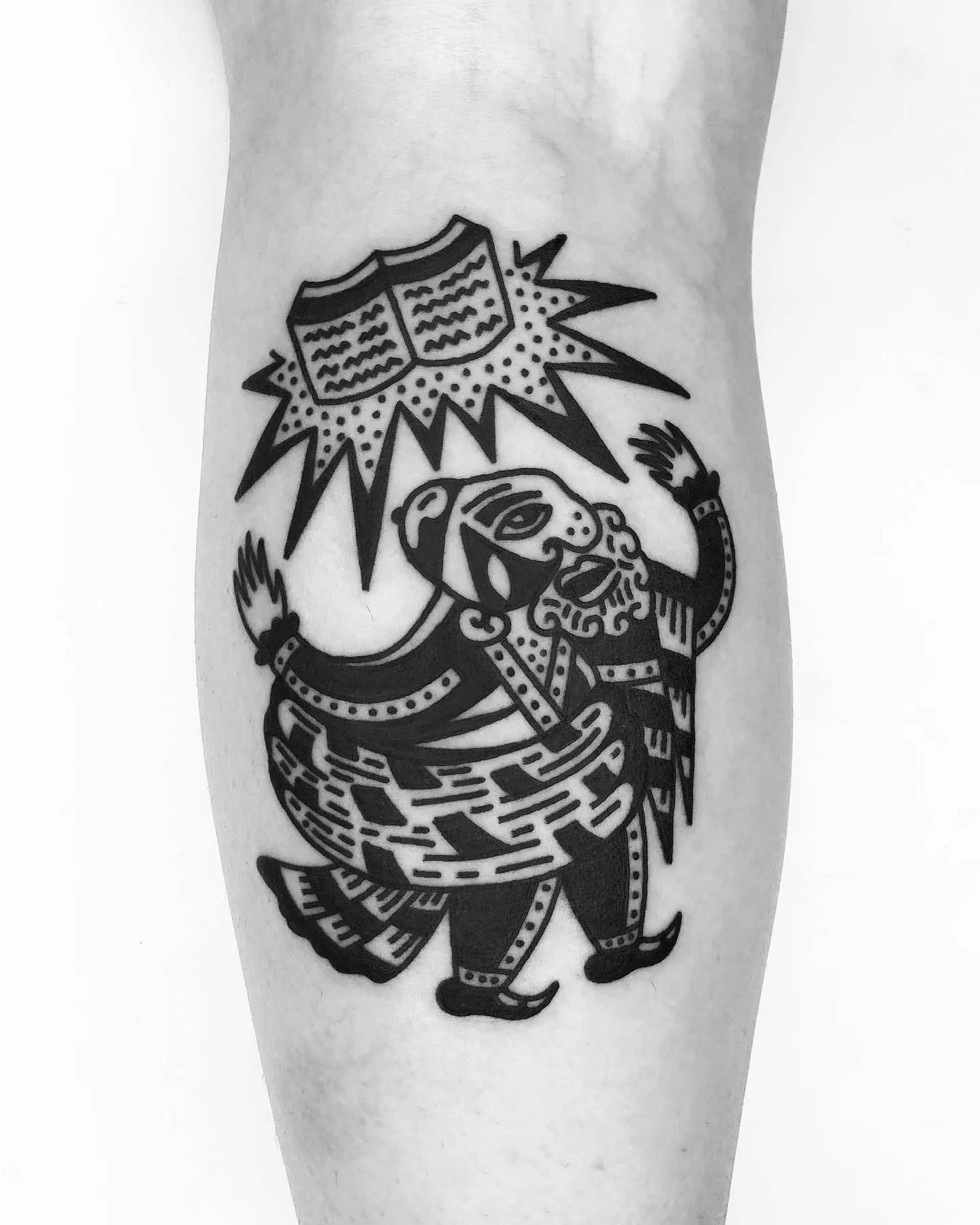 Bold blackwork tattoo by Ebie Tattooer - 2025 collection, piece 5
